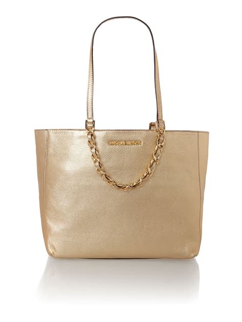 michael kors gold bags uk|Michael Kors gold tote handbags.